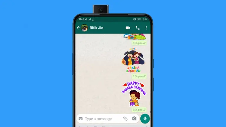 WhatsApp पर Happy Rakhi स्टिकर डाउनलोड करें और भेजें, Android और iOS के लिए