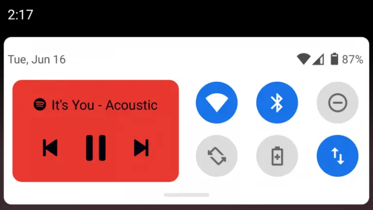 अपने स्मार्टफोन में quick settings में music controls कैसे लाएं